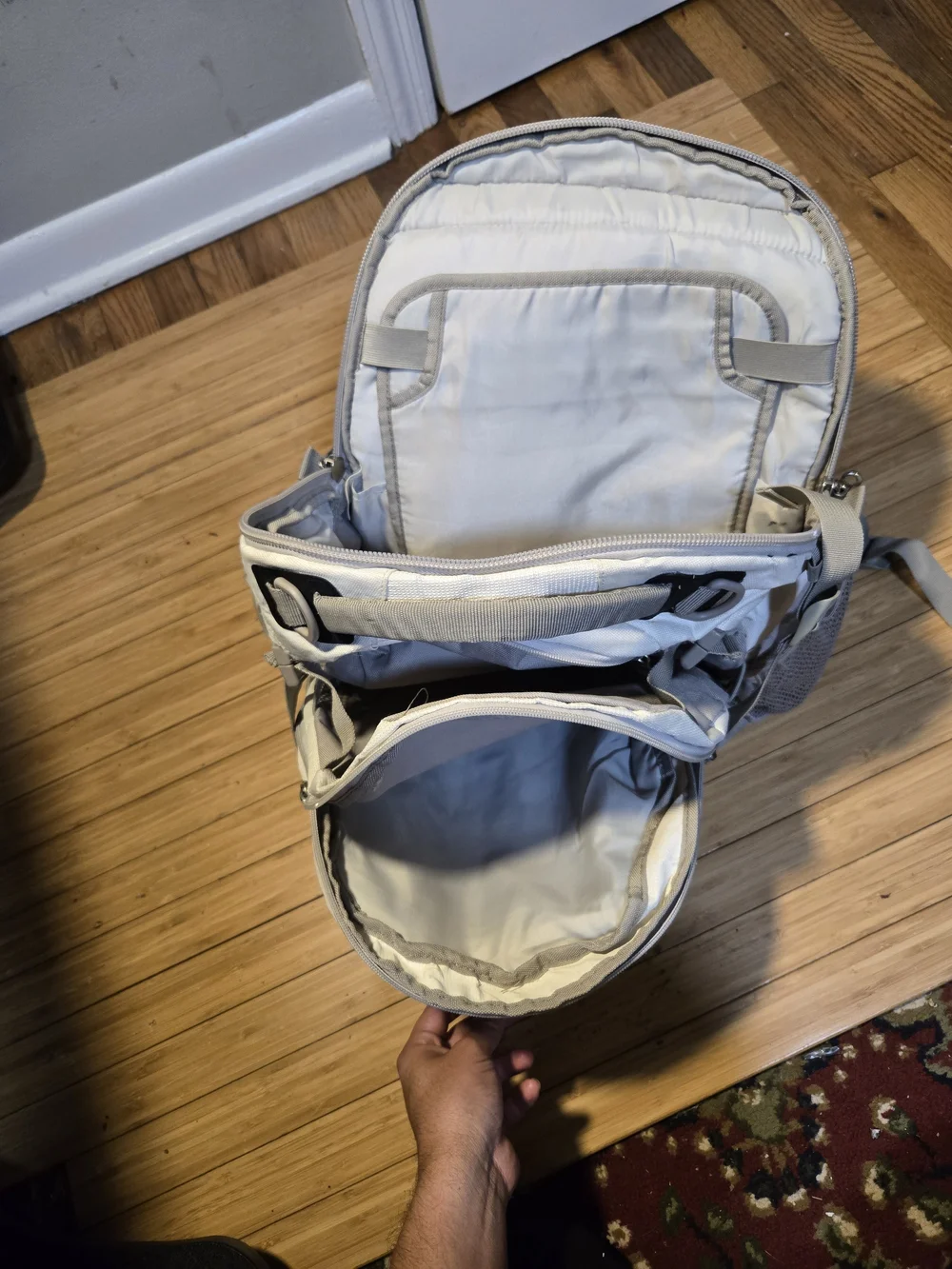 Adidas Men's White & Gray Backpack